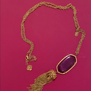 Kendra Scott necklace in iridescent